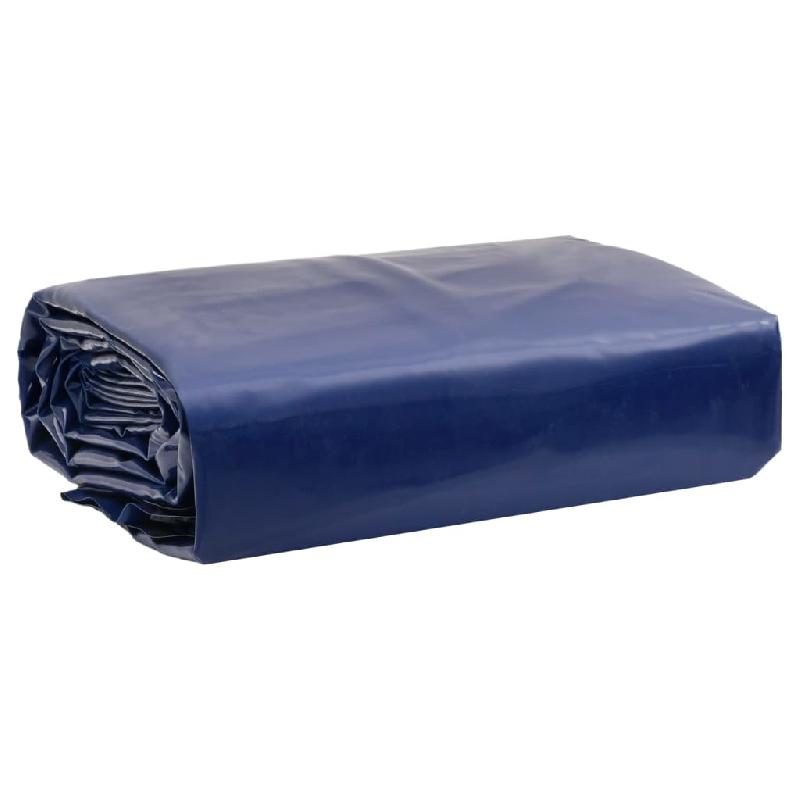 Vidaxl bâche bleu 6x8 m 650 g/m² 156171_0