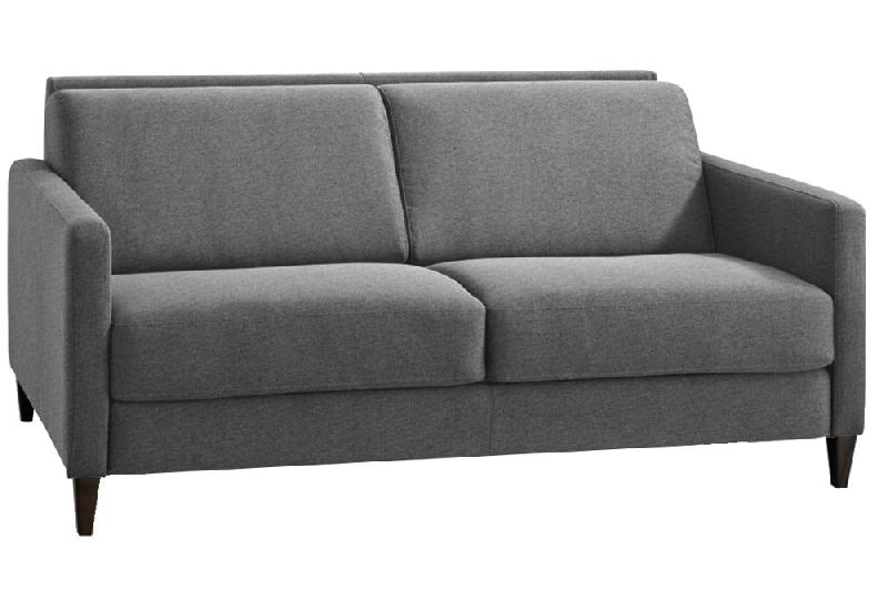 CANAPÉ CONVERTIBLE EXPRESS OSLO TWEED GRIS SILEX COUCHAGE 140*197*16 CM SOMMIER LATTES RENATONISI_0