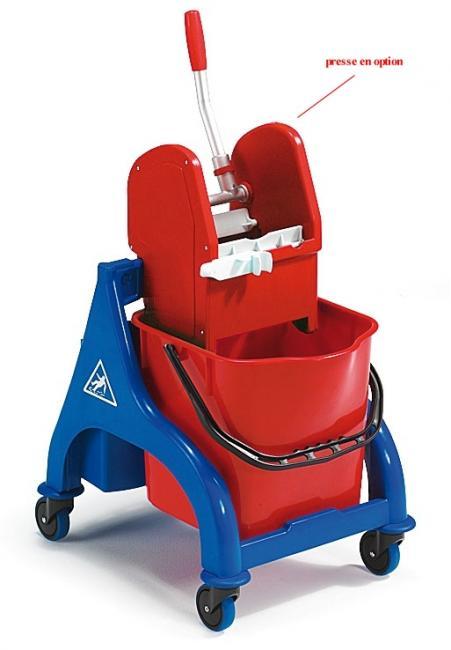 Chariot de lavage compact Filmop Orion - seau 15L et cassette porte-produit_0