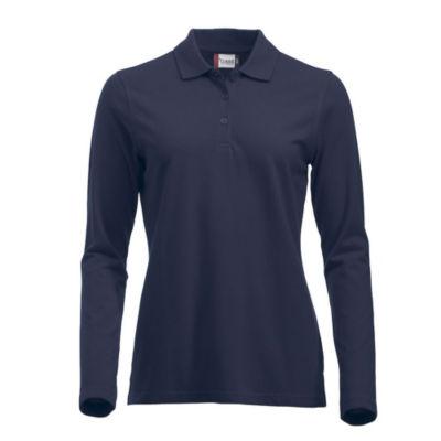 Clique polo ml femme bleu marine xs_0