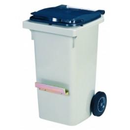 Conteneur 2 roues avec barre ventrale - plastique HDPE - normes EN-840 - plusieurs coloris disponibles_0
