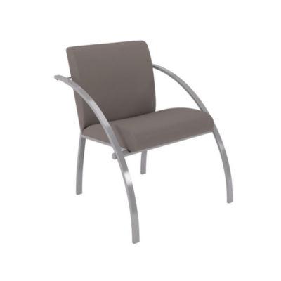 Fauteuil d'accueil Eva vinyle non feu M1 - Taupe_0