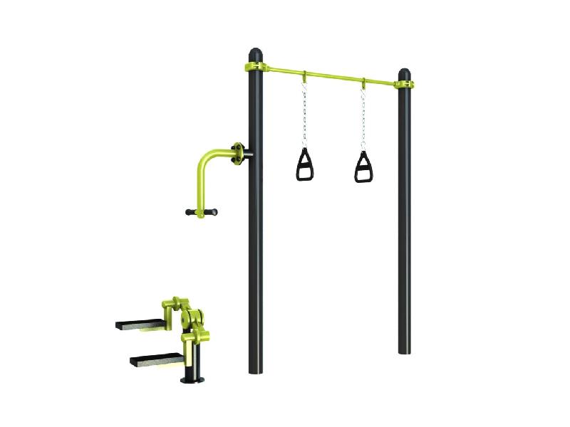 Station Combo 2-1, agrès extérieurs avec Stepper et barre TRX - Gamme stations COMBO_0