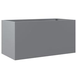 Helloshop26 - Jardinière bac lit surélevé plantes fleurs terrasse jardin argenté 62 x 30 x 29 cm acier galvanisé Argent 02_0038074 - 3000214066066_0