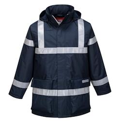 Portwest - Veste de pluie résistant à la flamme BIZFLAME Bleu Marine Taille L - L bleu 5036108298143_0