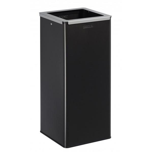 Poubelle de tri sélectif 40 litres - Calitri - Couvercle gris clair - Acier - Usage professionnel_0