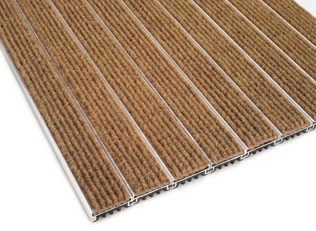 Tapis d'entrée technique Esplanade 1500 - aluminium sur mesure pour usage intérieur ou extérieur_0