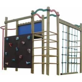Jeu de grimpe Dialo pour enfants de 3 à 12 ans - Structure en bois traité_0