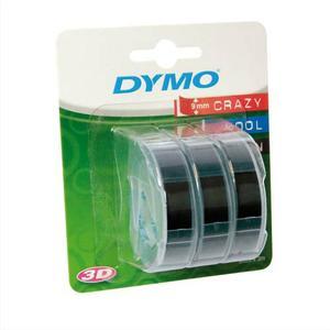 Dymo lot de 3 rubans 9 x 3 mm noir glossy s0847730_0