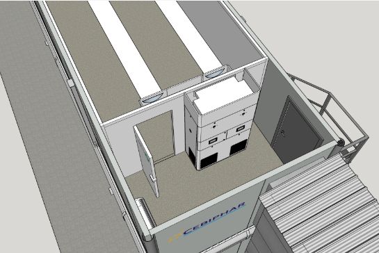 Enceinte climatique 200m3 sur mesure pour tous vos besoins de tests environnementaux : atex, gestion COV, lumière - CAELIS_0