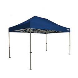 FRANCE BARNUMS Tente pliante PRO 3x4,5m - ALU 45mm/polyester 380g Norme M2 - bleu - FRANCE-BARNUMS - bleu métal 1331S_0