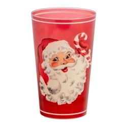 Gobelets reutilisables 25cl père noël vintage rouge (50 unités) MESA BELLA - rouge plastique polypropylène 3701168962861_0