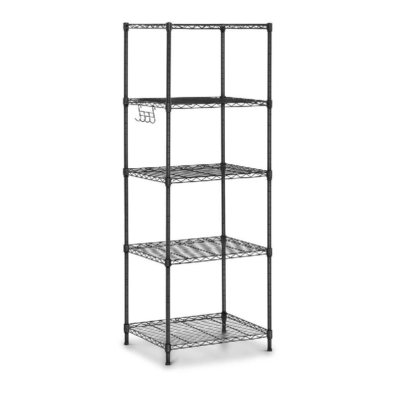 Helloshop26 - Étagère métallique garage professionnelle 55 x 45 x 150 cm 150 kg noir 14_0001539 - 3000187208982_0