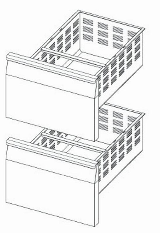 Kits tiroirs pour tables réfrigérées série 700  gamme AFI - OZKT-2X1/2_0
