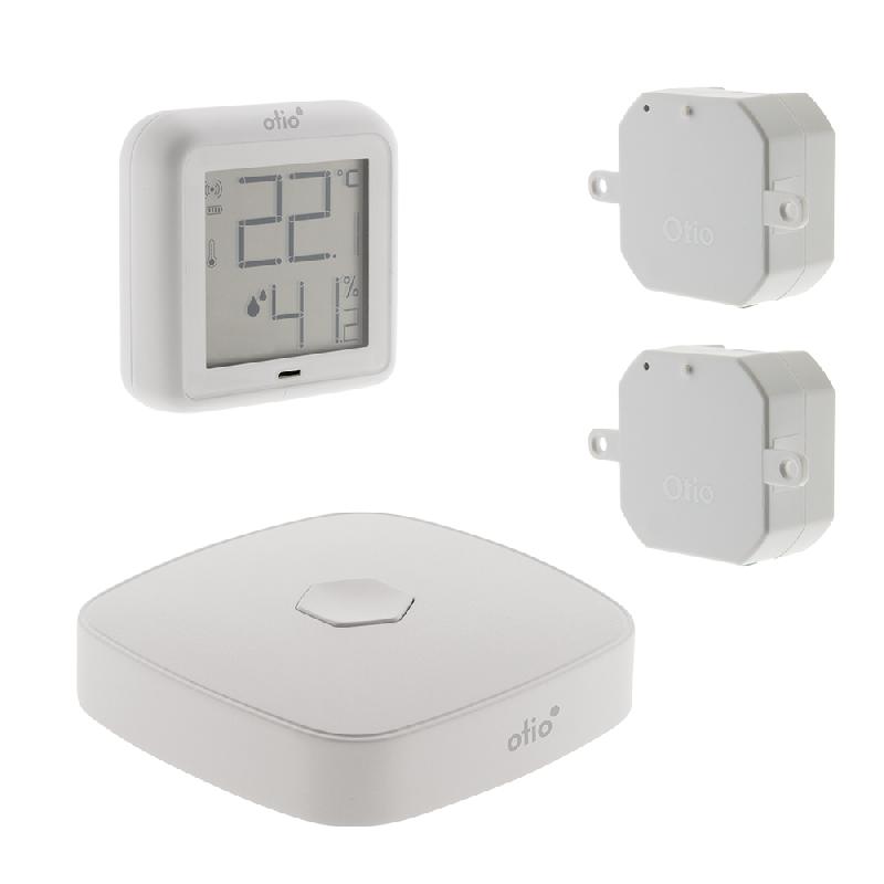 Pack chauffage connecté avec télécommande thermostat et modules de chauffage  - Otio