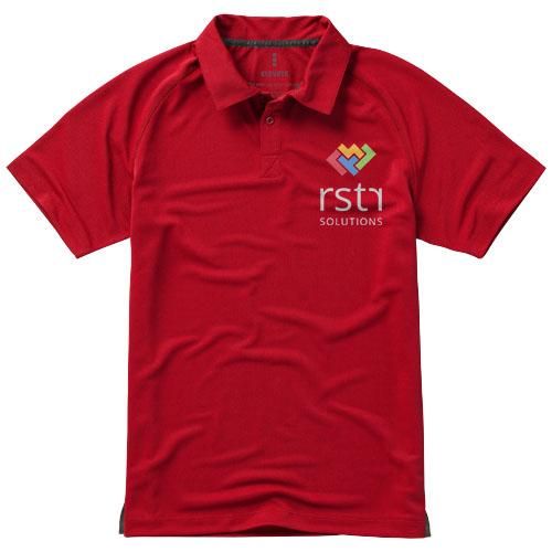 Polo Cool Fit manches courtes pour homme Ottawa - 100% polyester respirant 220 g/m² - Détails réfléchissants_0