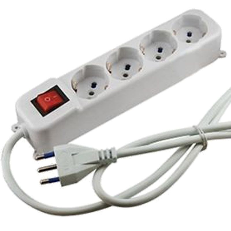 Rampe électrique - Francehopital SAS - 4 prises avec interrupteur - PCLPM_0