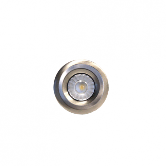 Spot encastré LED 5W - étanche IP54 - design discret - VERA 5W - faisceau 38° - blanc ou nickel brossé_0