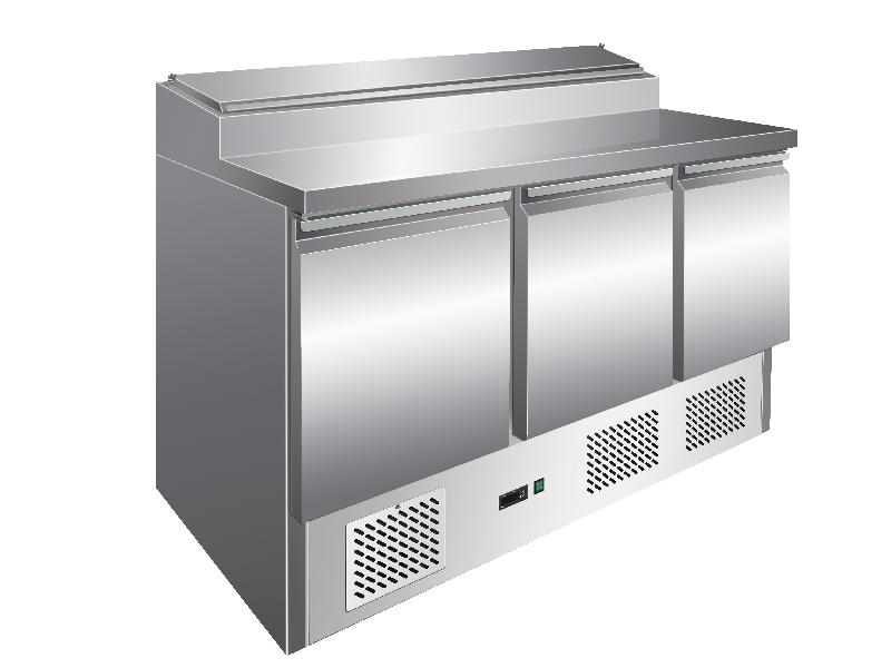 Table de préparartion réfrigérée gn 1/13 portes 392 litres - PS301X_0