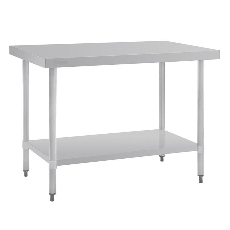 Table en acier inoxydable sans rebord VOGUE 1200x700x900mm - GJ502_0