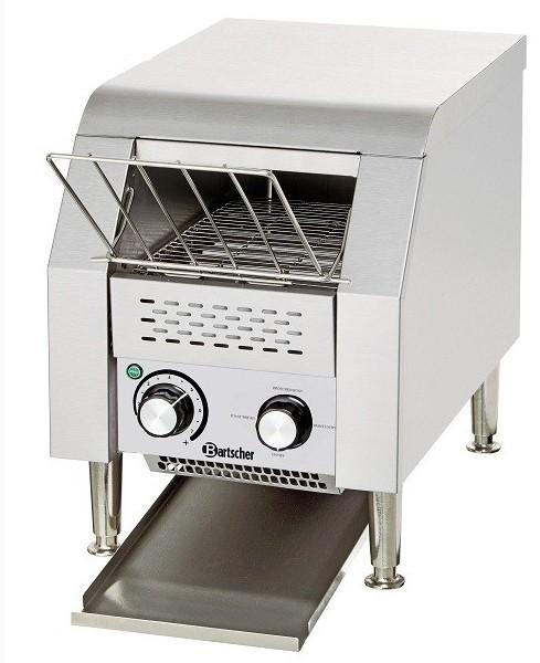 Toaster à convoyeur professionnel de petite taille - acier inoxydable - 75 à 150 toasts/heure_0