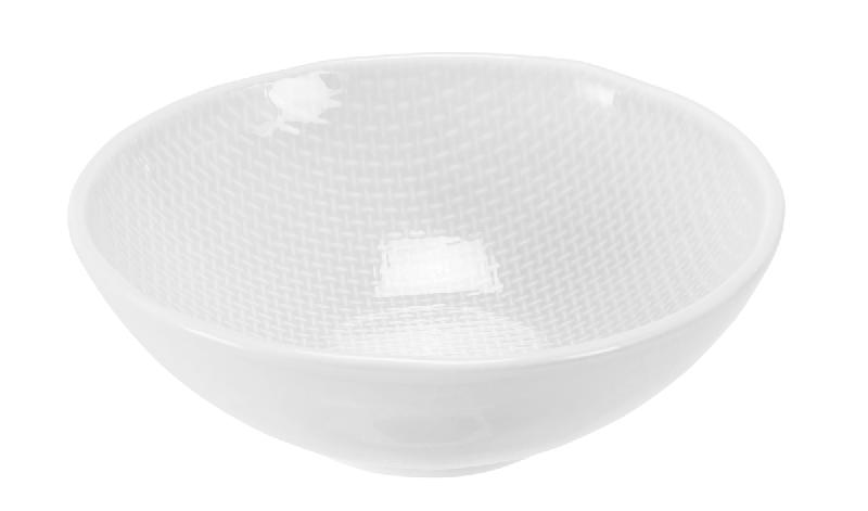 COUPELLE ROND BLANC GRÈS Ø 13,5 CM LINEN VAISSELLE PRO.MUNDI
