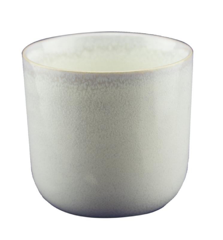 GOBELET À EXPRESSO ROND BLANC GRÈS 9 CL Ø 6,2 CM PEARL PRO.MUNDI