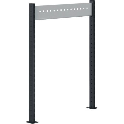 2 MONTANTS SUPERSTRUCTURE AVEC TRAVERSE LARG 865 CM 7016 ANTHRACITE - SOFAME