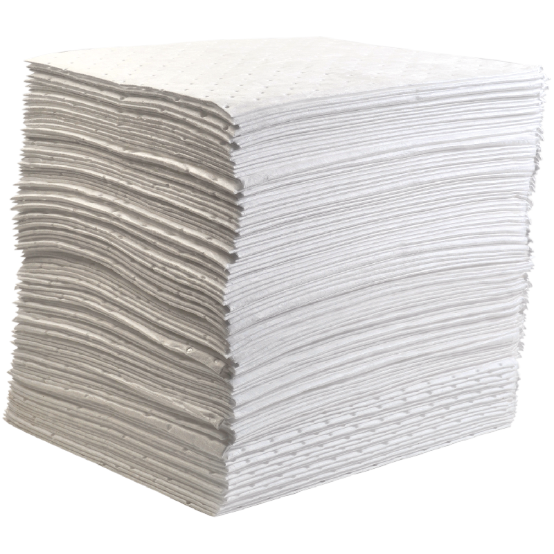 200 feuilles d'absorbant pour hydrocarbures - 41 cm x 46 cm - voile de renfort - absorption 120 l_0