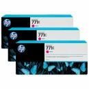 3* CARTOUCHE JET D'ENCRE MAGENTA POUR DESIGNJET Z6200 (N°771)