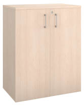 ARMOIRE BASSE BOIS H 100 X L 80 CM AVEC PORTES BATTANTES CHÊNE CLAIR - ARCH