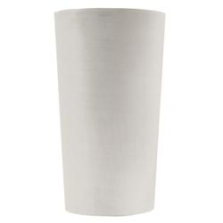 Art Plast Pot de Fleurs Conique Gris Clair Ø30cm H52cm - Pot de Fleurs Haut en Plastique Recyclé - Design Italien ARTPLAST - gris plastique polyprop_0