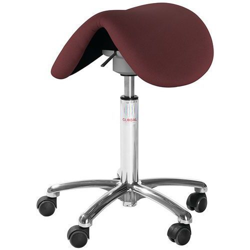 SIÈGE DALTON FLEXMATIC - TISSU CURA - MEDIUM - ROUGE - GLOBAL PROFESSIONAL SEATING