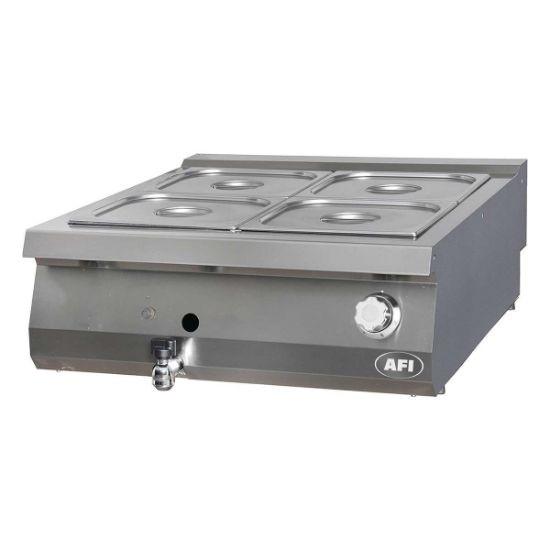 Bain-marie gaz - gamme 900 - 4 x gn 2/3 (BMP9G80) l800mm AFI collin-lucy_0