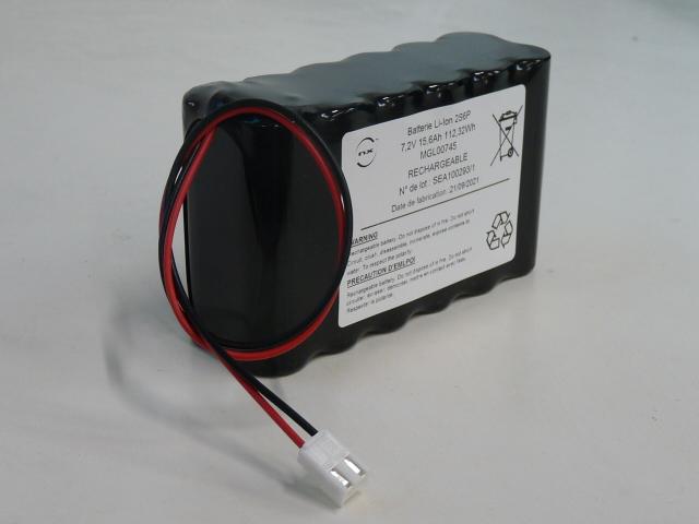 Batterie Li-Ion 12x 18650 2S6P ST2 - 7.2V 15.6Ah - Marque NX_0