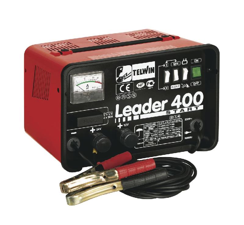 CHARGEUR DE BATTERIE AVEC FONCTION START TELWIN LEADER 400