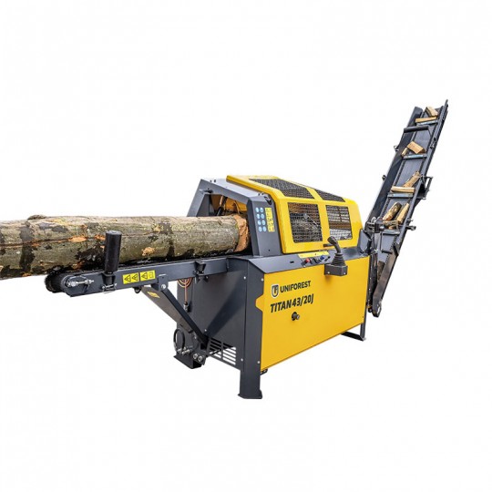 Combiné scieur fendeur Uniforest 45/20J - Scie et fendeuse pour bûches jusqu'à 43cm de diamètre et 20 tonnes de force_0