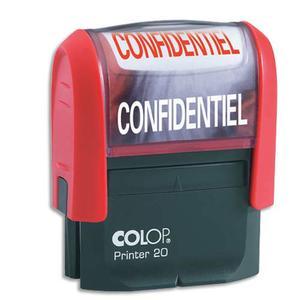 Colop timbre formule confidentiel - Printer 20 L à encrage automatique rouge - Empreinte 38x14mm_0
