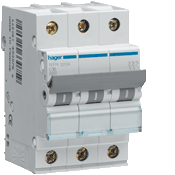 DISJONCTEUR 3P 6/10KA COURBE D 32A 3 MODULES HAGER NGN332