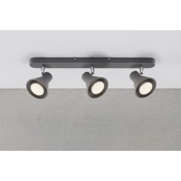 EIK SPOT 3 MÉTAL GRIS GU10 - NORDLUX 45780110
