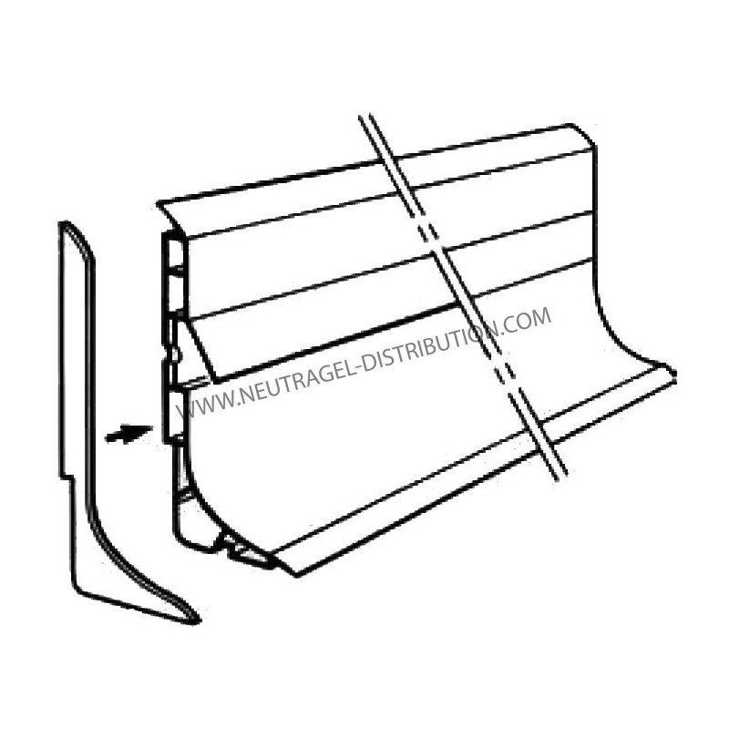 Embout de finition gauche blanc_0