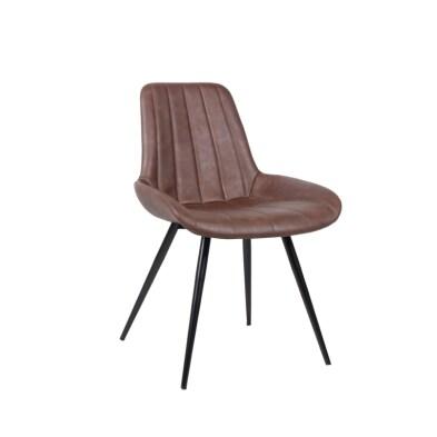 Emh Chaise professionnelle Barraco empilable – aluminium et simili cuir – design moderne – usage chr intérieur - acier BARRACOCHVBCOMP_0