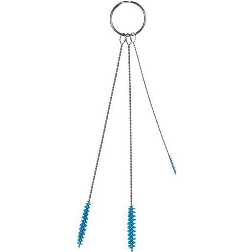 ENSEMBLE DE 3 BROSSES Ø2 Ø5 Ø6 MM SOUPLE BLEU - VIKAN