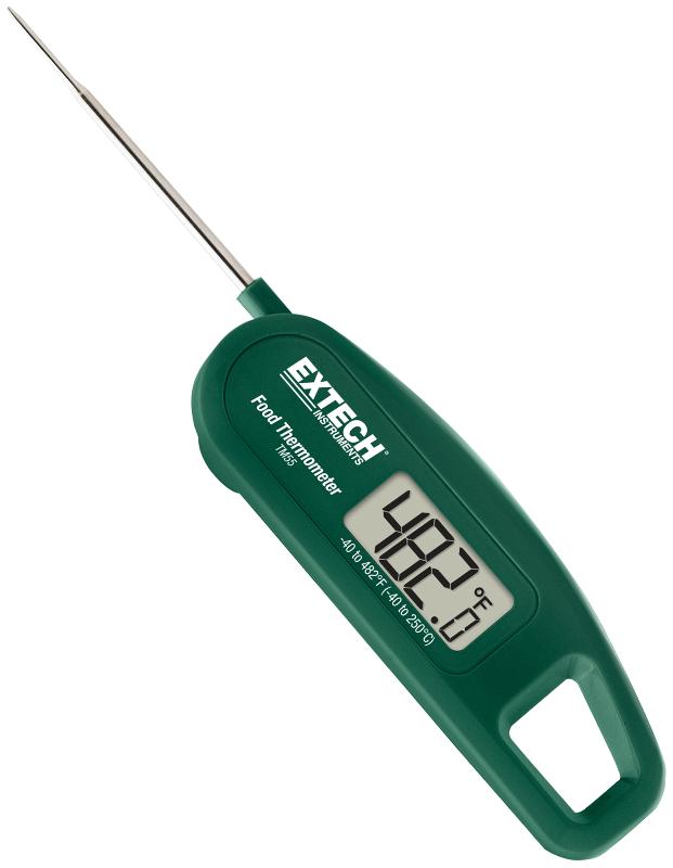 THERMOMÈTRE ALIMENTAIRE CERTIFIÉ NSF, -40 À +250°C, IP65, SONDE DE PIQUAGE INOX 61MM - EXTTM55