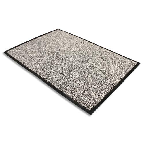 Floortex tapis d'accueil advantage gris en polypropylène 60 x 90 cm épaisseur 10 mm_0