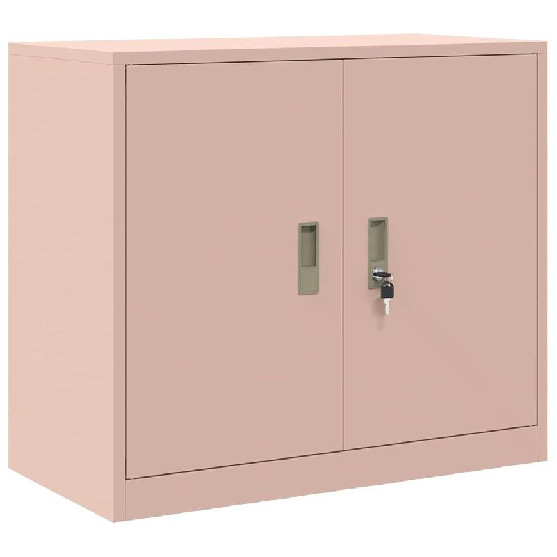 Helloshop26 - Armoire de rangement moderne design industriel bureau 80 x 40 x 70 cm avec portes verrouillables en acier laminé à 02_0054828 - acier_0