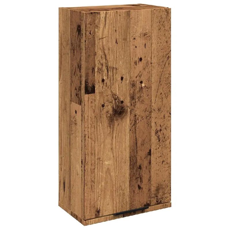 Helloshop26 - Armoire de salle de bain murale pratique gain de place 32 x 20 x 67 cm en bois d'ingénierie vieux bois 02_0050977 - Bois massif 3000236_0