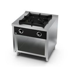 HR FAINCA Fourneau à Gaz Série 750 - 1 Brûleur Central 25 kW - Placard Acier Inoxydable AISI 304 - Dimensions 800x750x889 mm - PLL7508E_0