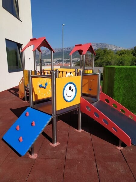 Jeu multi tours tous petits en acier inoxydable et PEHD - Référence BT11351 - Conforme EN1176 - Aire de jeux interactive_0