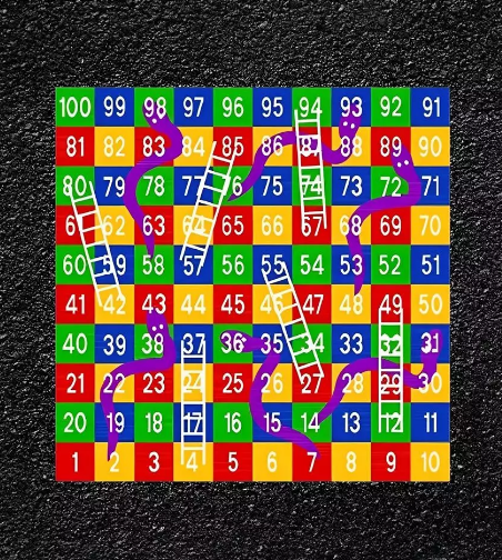 Jeux thermocollés en carrés de 10 cases antidérapantes - Pose simple et rapide_0